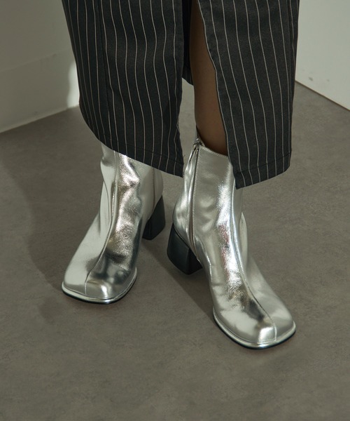 ALM. ブーツ 「ALM.」ADELA LEATHER BOOTS レザーショートブーツ