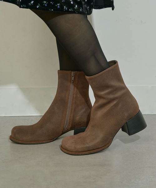 ALM.（アルム） ブーツ 「ALM.」ADELA LEATHER BOOTS レザーショート