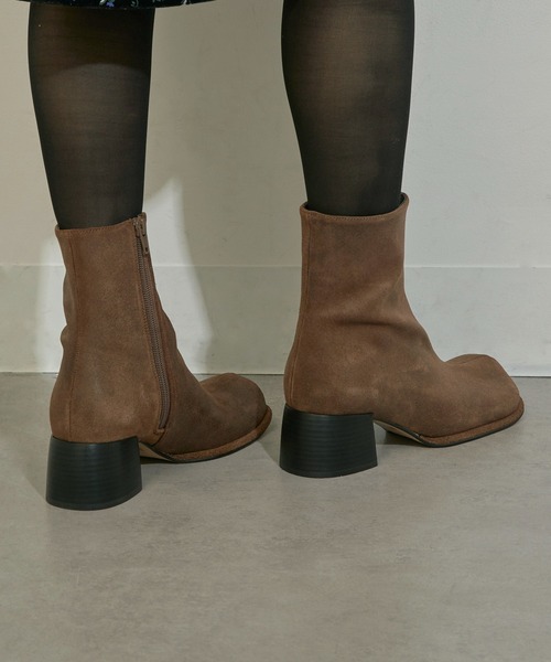 ALM.（アルム） ブーツ 「ALM.」ADELA LEATHER BOOTS レザーショート