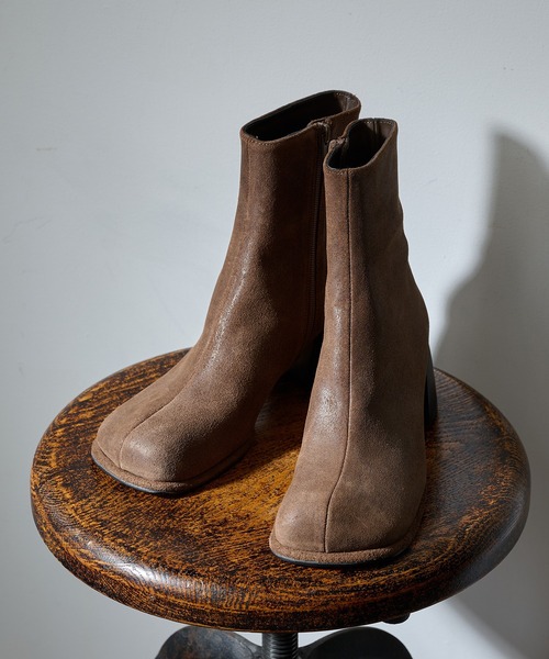 ALM.（アルム） ブーツ 「ALM.」ADELA LEATHER BOOTS レザーショート