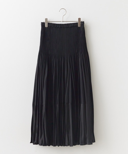 スカート ADAWAS/アダワス TWO-TONE PLEATED SKIRT ダブルプリーツ  