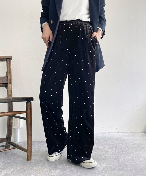 fredy emue（フレディエミュ） パンツ 「セットアップ対応」ベロア