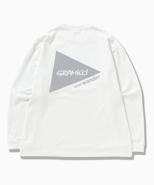 アンドワンダー　And Wander チェック柄長袖シャツ デニム切替Lロゴ アンドワンダー And Wander チェック柄長袖シャツ デニム切替L