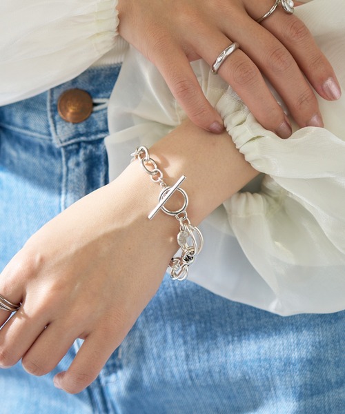 国内発/追跡有◆フィリップオーディベール☆BRACELET MINI AVA♪ GUAPI(グアピ)から ブラックとシルバーのラインストーン が
