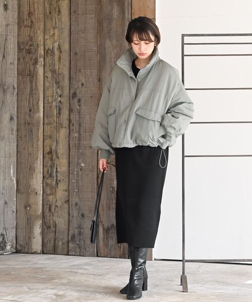 r・p・s ワンピース フェザータートルベスト付アンサンブル