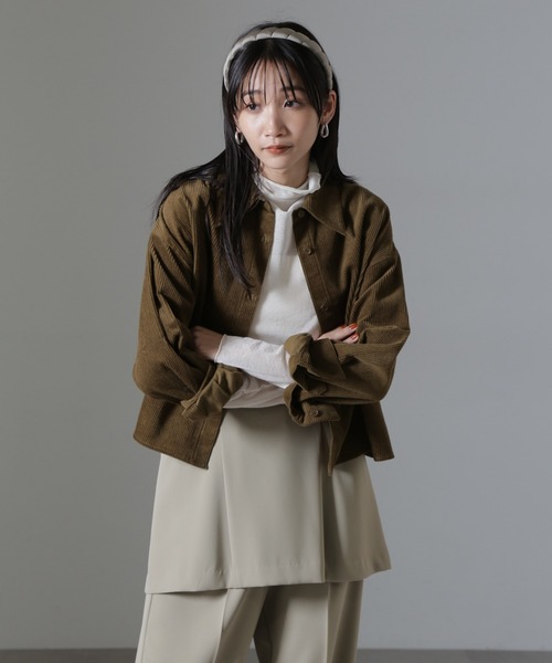 NANO universe（ナノ・ユニバース） ブラウス シャツ コーデュロイ