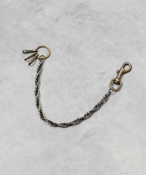 シルバー ツイストデザイン ウォレットチェーン ウォレットチェーン 「ツイストデザインウォレットチェーン : ZOZOTOWN