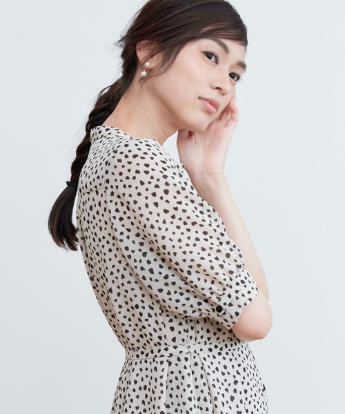 人気♡ANAYIアナイ♡ベージュバルーン袖膝丈半袖ワンピース ANAYI 「ANAYI」 半袖ワンピース 38 ベージュ レディース