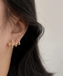イヤリング 落ちにくい!痛くなりにくい 4連イ...の詳細画像2