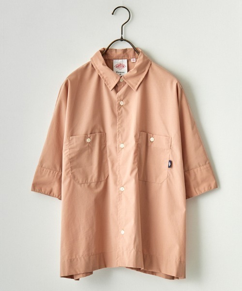 専門ショップ Danton 「DANTON」 半袖シャツ 38 イエロー レディース トップス