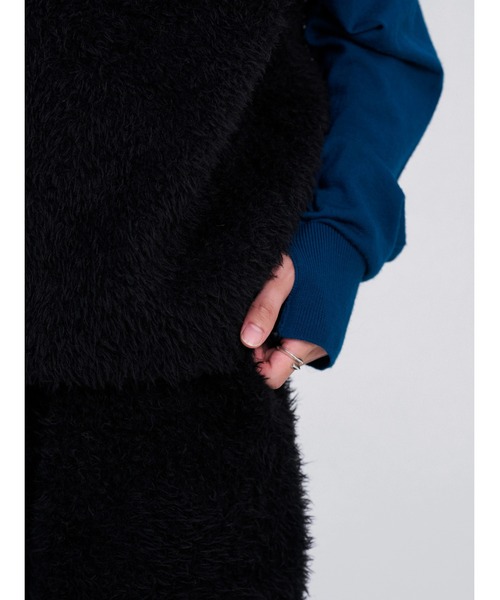 LAPIIS パンツ BRITISH FUR RELAXED WIDE TROUSER メンズ レディース