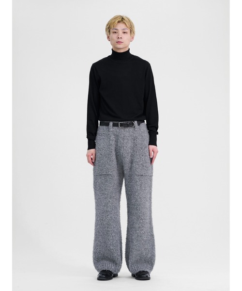 LAPIIS パンツ BRITISH FUR RELAXED WIDE TROUSER メンズ レディース