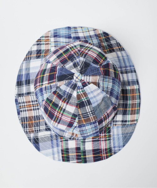 帽子 ハット 「T6」「UNIVERD72」MADRAS CHECK PATCHWORK MILL HAT
