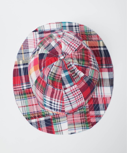 帽子 ハット 「T6」「UNIVERD72」MADRAS CHECK PATCHWORK MILL HAT