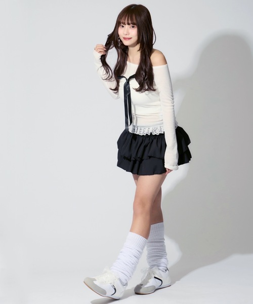スカート random tiered balloon skirt ALLuRing ChaRm スカート Tiered Balloon Mini Skirt / ティアード