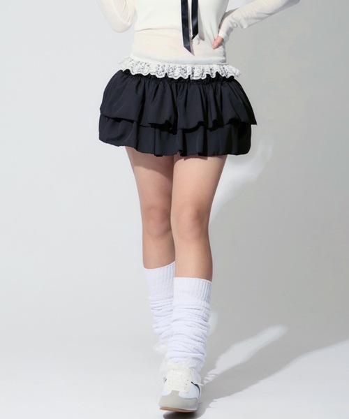 ALLuRing ChaRm スカート Tiered Balloon Mini Skirt / ティアード