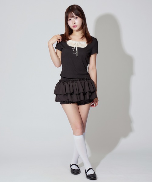 ALLuRing ChaRm スカート Tiered Balloon Mini Skirt / ティアード