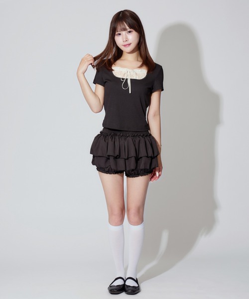 ALLuRing ChaRm スカート Tiered Balloon Mini Skirt / ティアード