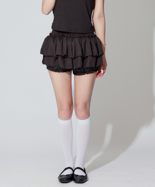 ALLuRing ChaRm スカート 夏 Tiered Balloon Mini Skirt / ティアード