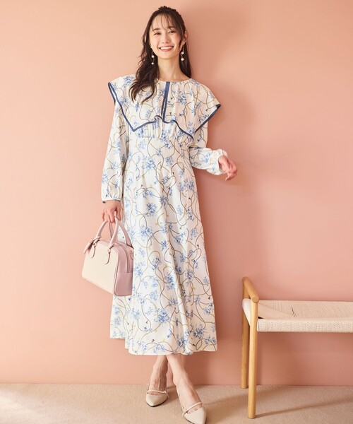ANY SIS（エニィスィス） ワンピース 「洗える」スカーフデザイン