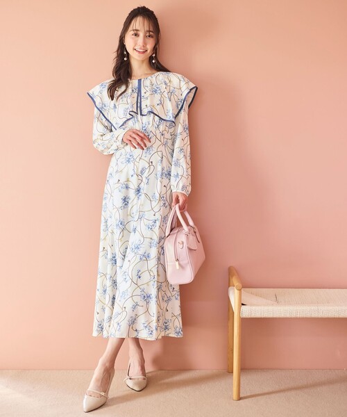 ANY SIS（エニィスィス） ワンピース 「洗える」スカーフデザイン