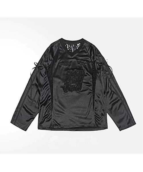 tシャツ リボンレースユニフォームトップス レディース メンズ