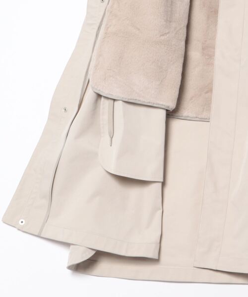 「ROPE' PICNIC」 モッズコート 38 チャコールグレー レディース_画像3