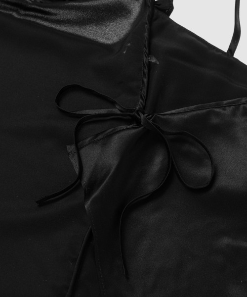 ブラウス シャツ STRAP TOP WITH WRAP CLOSURE AND RUFFLES レディース ブラウス シャツ STRAP TOP WITH WRAP CLOSURE AND RUFFLES