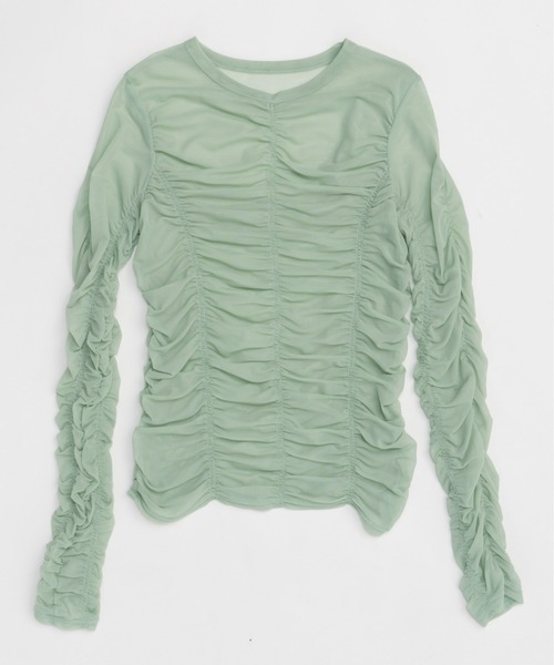 Maison Special シースルートップス MAISON SPECIAL（メゾンスペシャル）の「See-through Side Zip