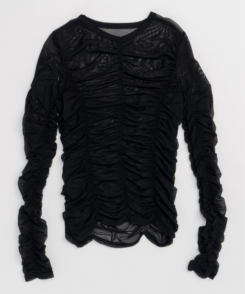Maison Special シースルートップス MAISON SPECIAL（メゾンスペシャル）の「See-through Side Zip