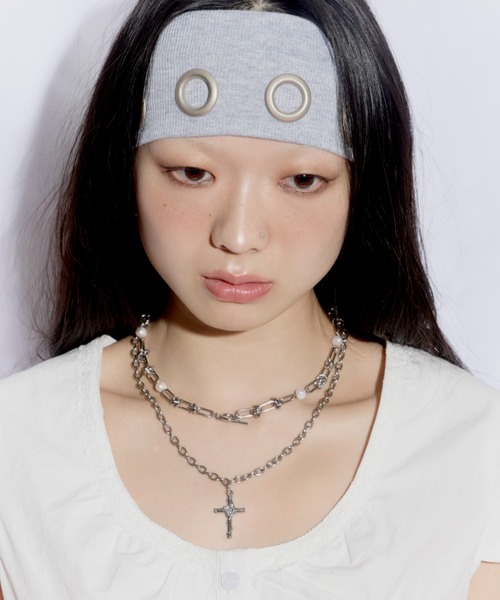 DTYYPE（ドタイプ） ネックレス パールクロス2連ネックレス レディース