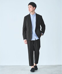 リネンWクロス セットアップ　サイズ1 COMOLI / コモリ | リネンWクロス ジャケット - Black | 通販