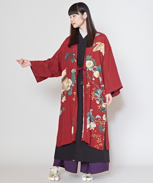 カーディガン 「カヤ」花鳥UV長羽織 レディース カヤ カーディガン 「カヤ」花鳥UV長羽織 レディース : ZOZOTOWN