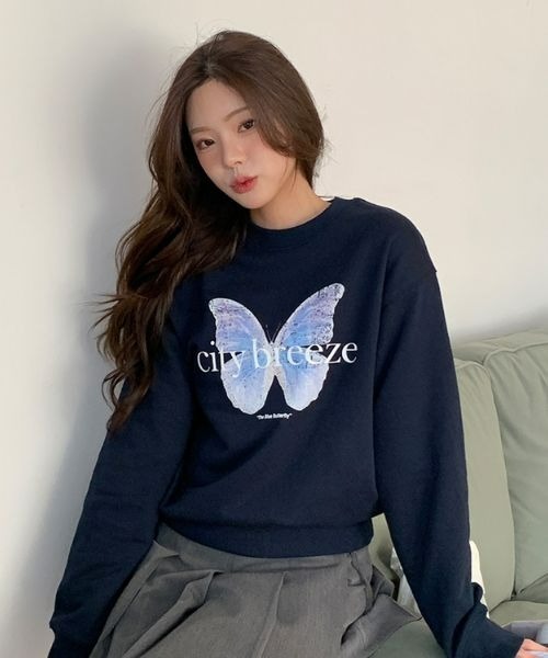 トレーナー スウェット CITY FLUTTER SWEAT SHIRT レディース