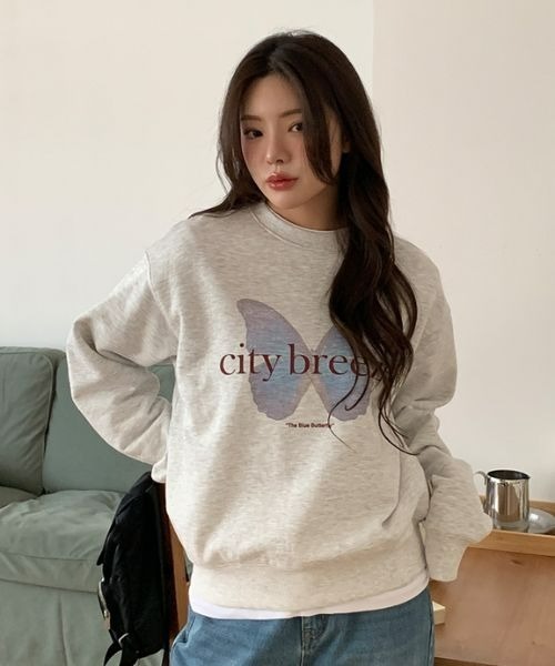 トレーナー スウェット CITY FLUTTER SWEAT SHIRT レディース CITYBREEZE トレーナー スウェット CITY FLUTTER SWEAT SHIRT