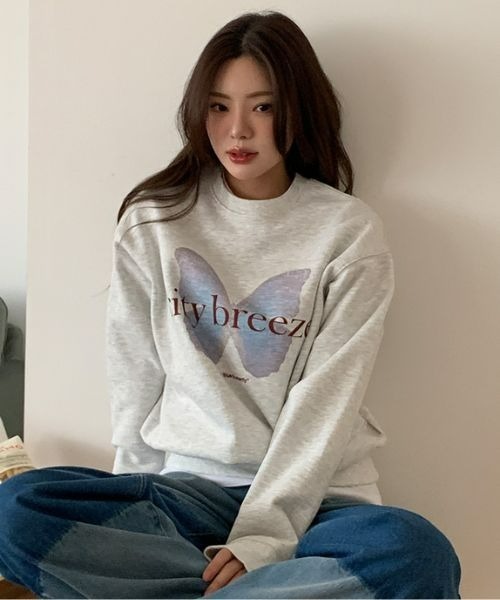 トレーナー スウェット CITY FLUTTER SWEAT SHIRT レディース CITYBREEZE トレーナー スウェット CITY FLUTTER SWEAT SHIRT