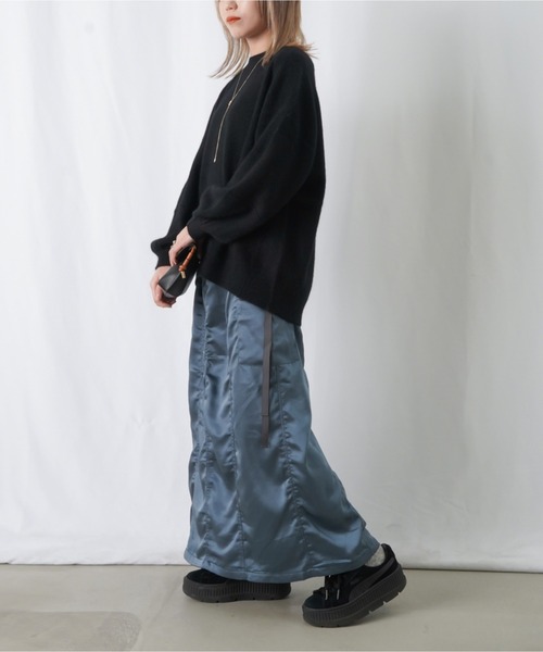 「LUCA/LADY LUCK LUCA」 「huitieme nid」長袖ニット FREE イエロー レディース_画像3