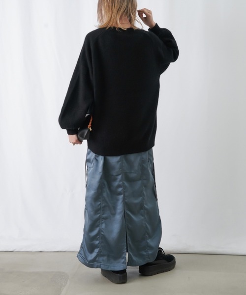 「LUCA/LADY LUCK LUCA」 「huitieme nid」長袖ニット FREE イエロー レディース_画像4