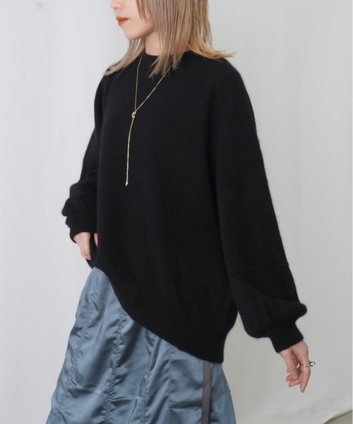 「LUCA/LADY LUCK LUCA」 「huitieme nid」長袖ニット FREE イエロー レディース_画像5