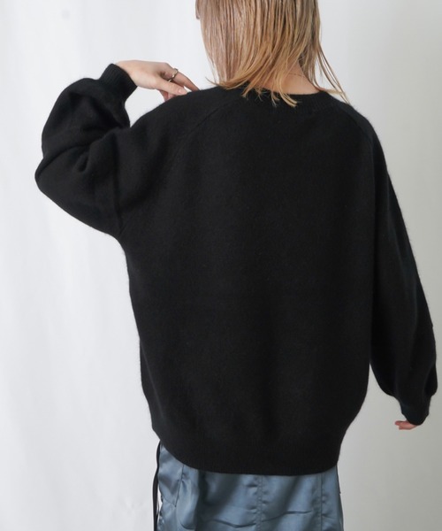 「LUCA/LADY LUCK LUCA」 「huitieme nid」長袖ニット FREE イエロー レディース_画像7