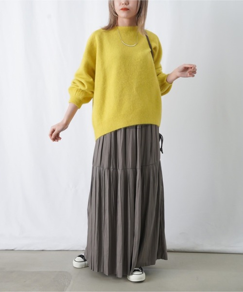 「LUCA/LADY LUCK LUCA」 「huitieme nid」長袖ニット FREE イエロー レディース_画像8