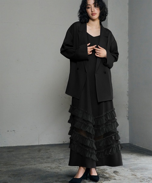 GIRL DRESS FOR NOW ドレス テーラードジャケット チュール