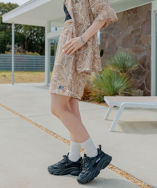 Anui（アニュイ） パンツ 「UNISEX/2サイズ展開」リーフガラ