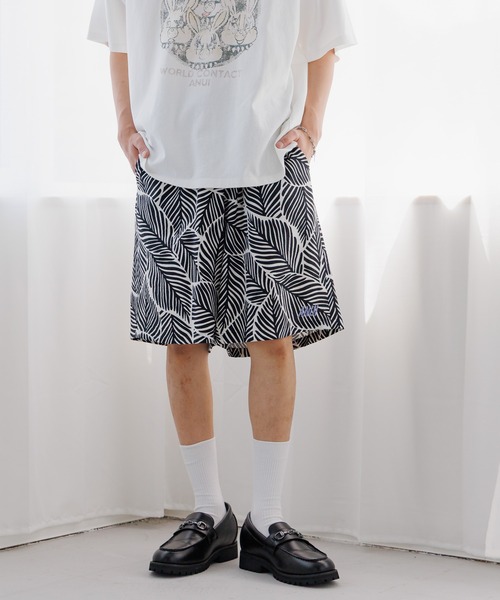 Anui（アニュイ） パンツ 「UNISEX/2サイズ展開」リーフガラ