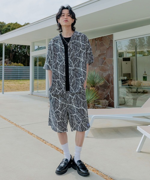 Anui（アニュイ） パンツ 「UNISEX/2サイズ展開」リーフガラ