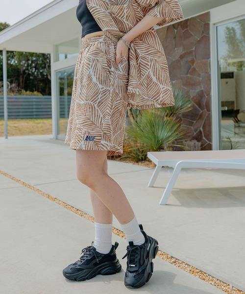 Anui（アニュイ） パンツ 「UNISEX/2サイズ展開」リーフガラ
