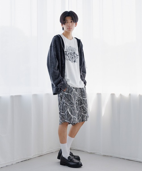 Anui（アニュイ） パンツ 「UNISEX/2サイズ展開」リーフガラ