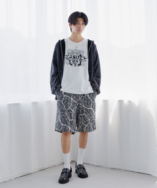 ACUT ショートパンツ Anui（アニュイ） パンツ 「UNISEX/2サイズ展開」リーフガラ