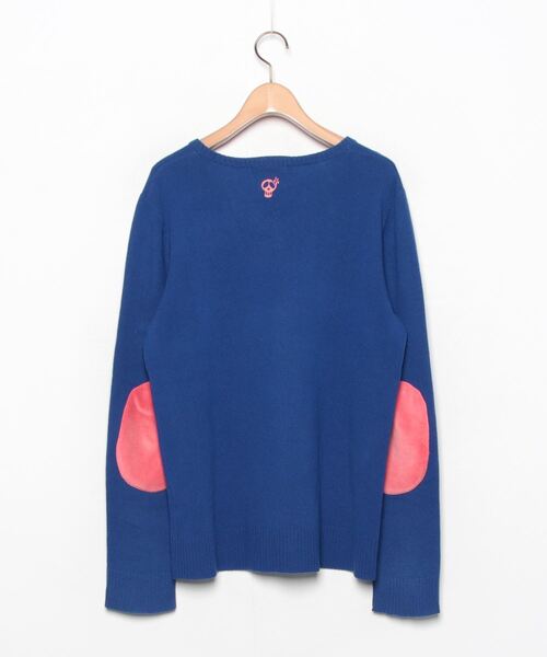 「Jimy's Charmer」 Vネックニット M ブルー レディース_画像2