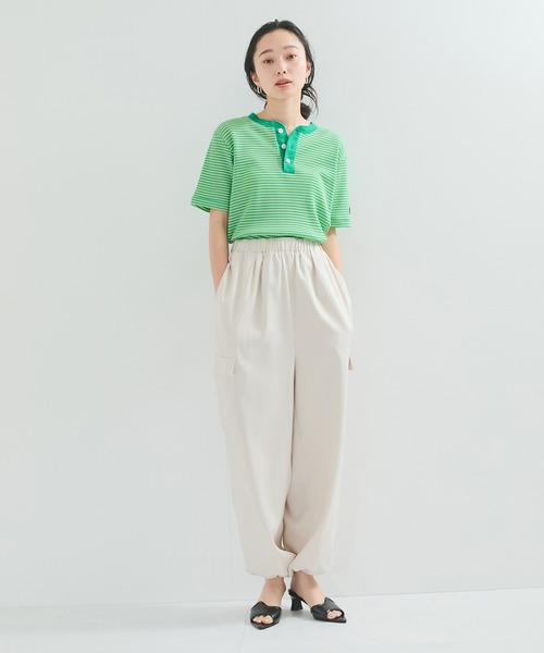 Healthknit（ヘルスニット） ヘンリーネック tシャツ 半袖